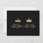 ゴールデンクイーン&キングクラウン結婚ズ ノートカード (正面)