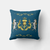 ゴールデンクラウンのスコットランドのアザミ クッション (裏面)