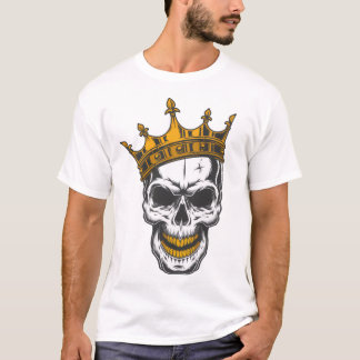 ゴールデンクラウンスカルグラフィックTシャツ Tシャツ