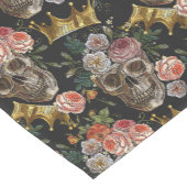 ゴールデンクラウンスカルレッドローゼゴシックハロウィーン ミディアムテーブルランナー (コーナー)