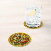 ゴールデンクラウンハイパテントフラワー ラウンドペーパーコースター (インサイチュ)