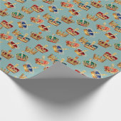 ゴールデンクラウンバロックファッションテクスチャ ラッピングペーパー (角)