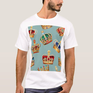 ゴールデンクラウンバロックファッションテクスチャ Tシャツ