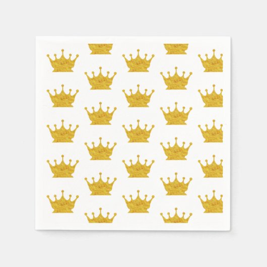 ゴールデンクラウンパターン スタンダードカクテルナプキン (正面)