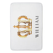 ゴールデンクラウンパーソナライズされた名浴室マット バスマット (正面縦)