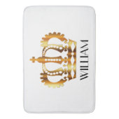 ゴールデンクラウンパーソナライズされた名 バスマット (正面縦)