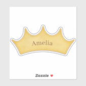 ゴールデンクラウンフェアユタリーキッズ&ペット名前をカスタムする シール (シート)