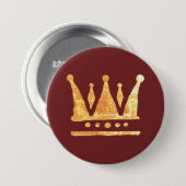 ゴールデンクラウンラウンドバッジ 缶バッジ (正面&裏面)