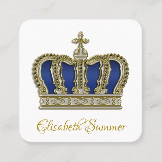 ゴールデンクラウンラグジュアリー王室のスクエア5 スクエア名刺 (正面)