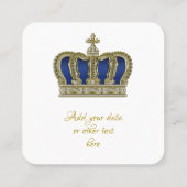 ゴールデンクラウンラグジュアリー王室のスクエア5 スクエア名刺 (裏面)