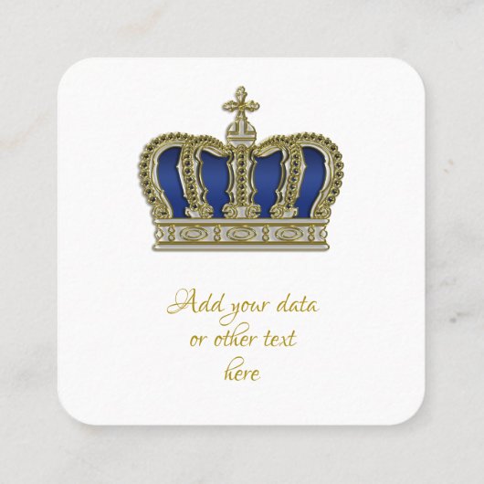 ゴールデンクラウンラグジュアリー王室のスクエア5 スクエア名刺 (裏面)