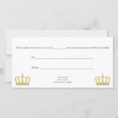 ゴールデンクラウンラグジュアリー王室の (裏面)