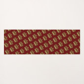 ゴールデンクラウンラグジュアリー王室の2 ヨガマット (裏面(横))