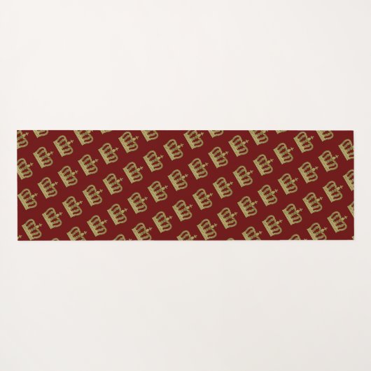 ゴールデンクラウンラグジュアリー王室の2 ヨガマット (裏面(横))