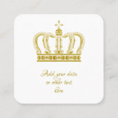 ゴールデンクラウンラグジュアリ王室のー スクエア名刺 (裏面)