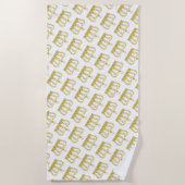 ゴールデンクラウンラグジュアリ王室のー ビーチタオル (正面)