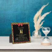 ゴールデンクラウンレオパードレッドボウサロン連絡情報 フォトプラーク (インサイチュ)