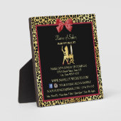 ゴールデンクラウンレオパードレッドボウサロン連絡情報 フォトプラーク (正面)