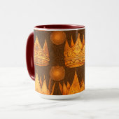 ゴールデンクラウン模様 マグカップ (正面左)