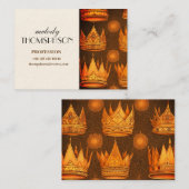 ゴールデンクラウン模様 名刺 (正面/裏面)