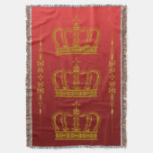 ゴールデンクラウン+あなたのアイディア スローブランケット (正面縦)