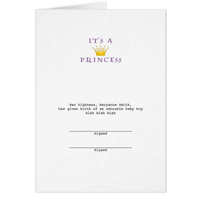 ゴールデンクラウン"それはプリンセスだ"ウィザードフォント (正面)