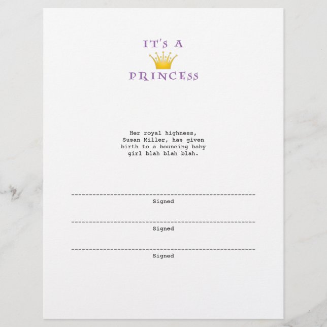 ゴールデンクラウン"それはプリンセスだ"ウィザードフォント (正面)