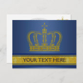 ゴールデンクラウン+テキストとイメージ ポストカード (正面/裏面)