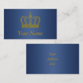 ゴールデンクラウン+テキスト 名刺 (正面/裏面)