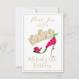 ゴールデンクラウン、フローラ妖精ハイヒールシューズ 招待状