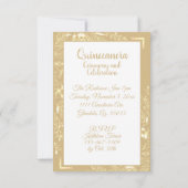 ゴールデンクラウン、フローラ妖精ハイヒールシューズ 招待状 (裏面)