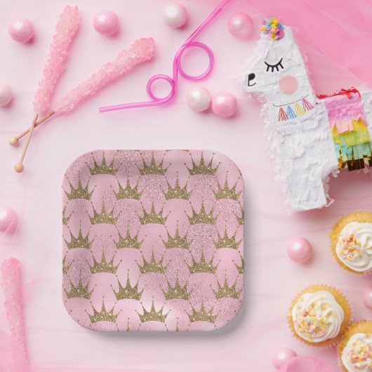 ゴールデンクラウン ペーパープレート (パーティー)