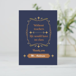 ゴールデンクラシック先生評価サンキューカード サンキューカード