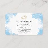 *~*ゴールデンクラ素晴らしブダイニングザシービーチ 名刺 (裏面)