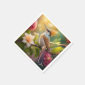 ゴールデンクリステッドファンタジー鳥 スタンダードカクテルナプキン (角)