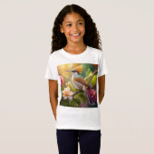 ゴールデンクリステッドファンタジー鳥 Tシャツ (正面フル)
