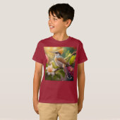 ゴールデンクリステッドファンタジー鳥 Tシャツ (正面フル)