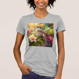 ゴールデンクリステッドファンタジー鳥 Tシャツ