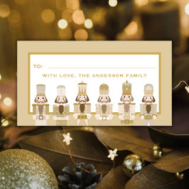 ゴールデンクリスマスくるみ割りギフトシール ラベル