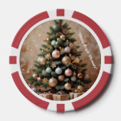 「ゴールデンクリスマスの夢」 ポーカーチップ (正面)