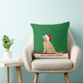 ゴールデンクリスマスの装飾用クッションを持つ クッション (椅子)