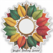 「ゴールデンクリスマスの雰囲気」 シール (正面)