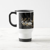 ゴールデンクリスマスエレガンス – そり&トナカイ トラベルマグ (左)