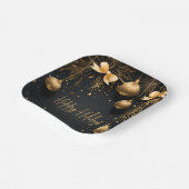 ゴールデンクリスマスエレガンス – カスタマイズ可能なプレート ペーパープレート (傾斜あり)