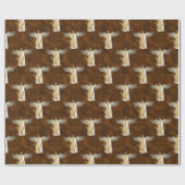 ゴールデンクリスマスエンジェル ラッピングペーパー (フラット)