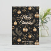 ゴールデンクリスマスオーナメントパインニードル シーズンカード (スタンド正面)