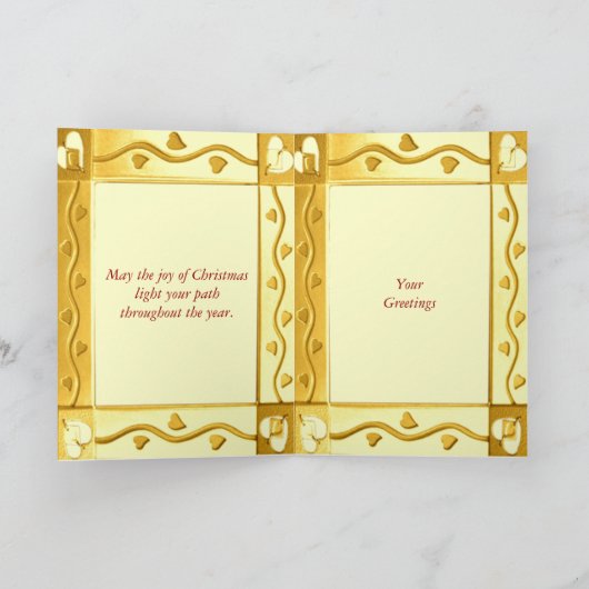 ゴールデンクリスマスカード シーズンカード (内部)