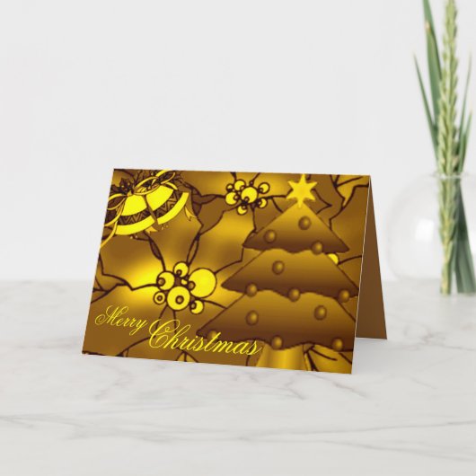 ゴールデンクリスマスカード シーズンカード (正面)