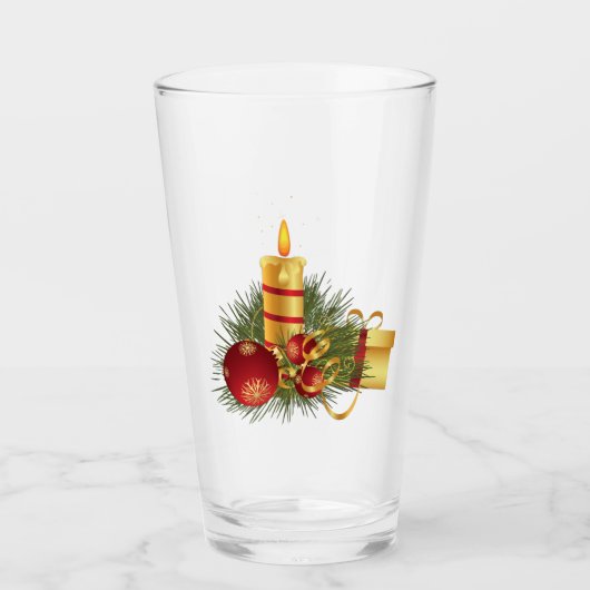 ゴールデンクリスマスキャンドル タンブラーグラス (正面)