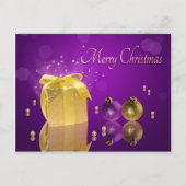 ゴールデンクリスマスギフトボックス シーズンポストカード (正面)